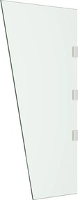 vidaXL Πλαϊνό Πάνελ για Στέγαστρο Πόρτας Διάφανο 50x100 εκ. Ψημ. Γυαλί