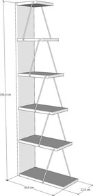 Βιβλιοθήκη Πεύκο PRUCREL 50x22x150