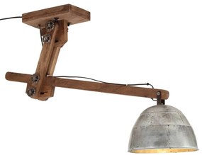 vidaXL Φωτιστικό Οροφής 25 W Vintage Ασημί 105x30x65-108 εκ. Ε27