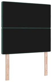 vidaXL Βελούδινο Κεφαλάρι Argyle Σκούρο πράσινο 90 cm Βελούδο