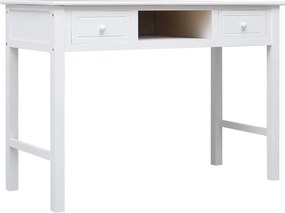 vidaXL Γραφείο Λευκό 110 x 45 x 76 εκ. Ξύλινο