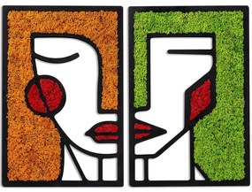 Διακοσμητικό Τοίχου Friends Με Βρύο 931NTR1120 32x48cm Multi Wallity Mdf