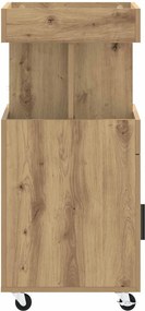 vidaXL Καρότσι μπαρ Artisan Δρυς 50 x 41 x 89 cm Επεξεργασμένο Ξύλο