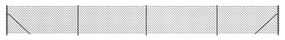 vidaXL Συρματόπλεγμα Περίφραξης Ανθρακί 1,1 x 10 μ. με Βάσεις Φλάντζα