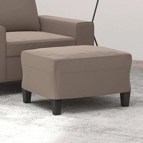Υποπόδιο Taupe 60 x 50 x 41 εκ. από Ύφασμα Μικροϊνών 349341