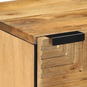 vidaXL Κομοδίνα 2 τεμάχια καφέ 40x33x46 cm από μασίφ ξύλο Mango