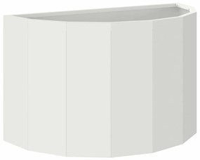 vidaXL Γλάστρα Λευκό 60 x 30 x 35 εκ Ατσάλι