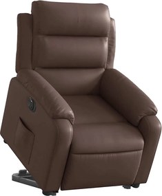 vidaXL Πολυθρόνα Ηλεκ Ανακλινόμενη με Ανύψωση Συνθετικό Δέρμα
