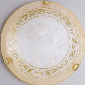 Φωτιστικό Οροφής Rosy ROSY/PL30 Beige Glass