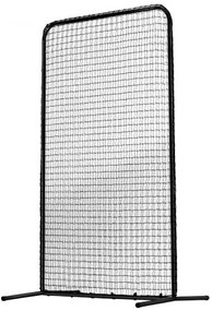 VEVOR I Screen Baseball for Batting Cage, 7x4 ft Baseball Softball Safety Screen, Body Protector Portable Batting Screen with Carry Bag &amp; Ground Stakes, Heavy Duty Pitching Net for Pitchers Protection