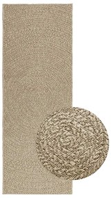 vidaXL Χαλί ZIZUR Μπεζ Όψη Γιούτας Εσωτ. &amp; Εξωτ. Χώρου 80x200 εκ.