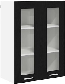 vidaXL Κρεμαστό ντουλάπι Μαύρη Οξυά 60 x 31 x 80 εκ.