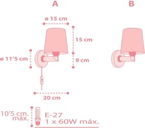 Starlight Pink απλίκα τοίχου (82219S)