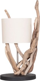 ΕΠΙΤΡΑΠΕΖΙΟ ΦΩΤΙΣΤΙΚΟ BRAMBLE HM4873 DRIFTWOOD &amp; ΛΕΥΚΟ ΚΑΠΕΛΟ Φ28x65Υεκ.