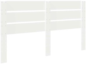 vidaXL Κεφαλάρι με κεφαλάρι Λευκό 180 cm Επεξεργασμένο ξύλο