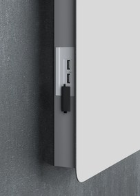Drop Luxus 85 White Gloss 2 MDF - Πάγκος με Νιπτήρα &amp; Καθρέπτη