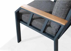 Σετ Κήπου Σκούρο Γκρι GRELER 200x58x78