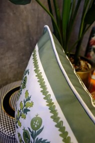 Stewehome Διακοσμητικό διπλής όψης πολύχρωμο μαξιλαροθήκη με ράφι Πράσινο 45x45 cm