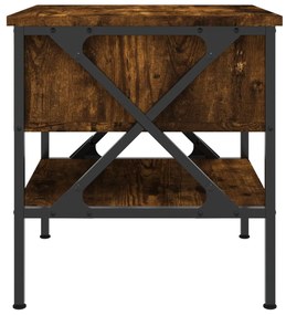 vidaXL Κομοδίνο Καπνιστή Δρυς 40 x 42 x 45 εκ. από Επεξεργασμένο Ξύλο