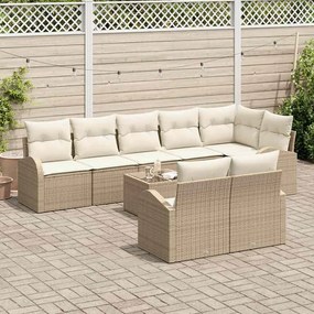 vidaXL Σετ Καναπέ Κήπου 9 pcs 289 x 124 x 85 εκ. Πολυ ράταν