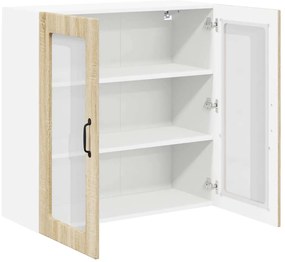 vidaXL Ραφιέρα τοίχου LUCCA Sonoma Δρυς 80 x 31 x 80 εκ.