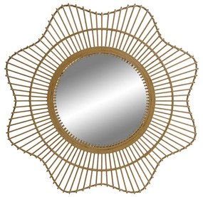 Τοίχο καθρέφτη Home ESPRIT Φυσικό Scandi 85 x 2 x 85 cm