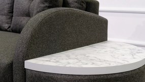 Γωνιακός Καναπές Κρεβάτι Ανθρακί MILANO 200x290x88