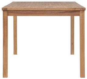 vidaXL Τραπέζι Κήπου 150 x 90 x 77 εκ. από Μασίφ Ξύλο Teak