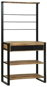 vidaXL Ράφι κουζίνας Καφέ 80 x 40 x 160 cm Μασίφ ξύλο μάνγκο