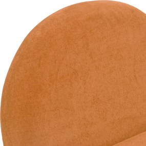 Πολυθρόνα περιστρεφόμενη Zenny pakoworld υφασμα terracotta 64x85x68εκ