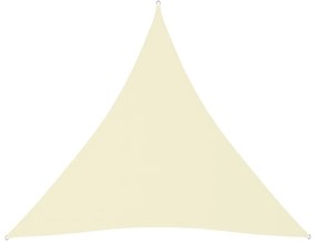 Πανί Σκίασης Τρίγωνο Κρεμ 4 x 4 x 4 μ. από Ύφασμα Oxford - Κρεμ