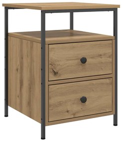 vidaXL Κομοδίνα 2 τεμάχια Artisan Oak 44x45x60 cm Κατασκευασμένο ξύλο