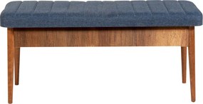 Ταμπουρέ Καρυδιά / Σκούρο Μπλε SETAS 110x40x46