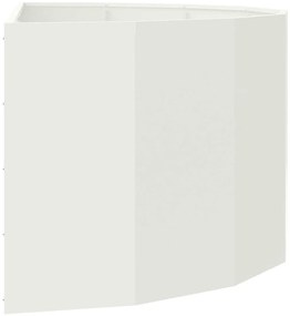 vidaXL Γλάστρα Λευκό 120 x 60 x 50 εκ. Ατσάλι