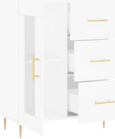 vidaXL Ντουλάπι Λευκό 69,5 x 34 x 90 εκ. από Επεξεργασμένο Ξύλο