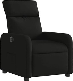 vidaXL Πολυθρόνα Ανακλινόμενη Ηλεκτρική Μαύρη Υφασμάτινη