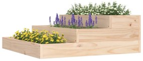 vidaXL Ζαρντινιέρα 78 x 78 x 27 εκ. από Μασίφ Ξύλο Πεύκου