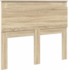 vidaXL Κεφαλάρι με κεφαλάρι Δρύς Sonoma 120 cm Επεξεργασμένο ξύλο