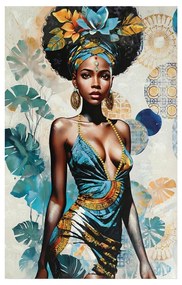 Πίνακας σε καμβά Georgina 3D Inart 80x3x120εκ