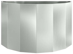 vidaXL Γλάστρα Ασημί 90 x 45 x 50 εκ. Επικαλυμμένος Χάλυβας