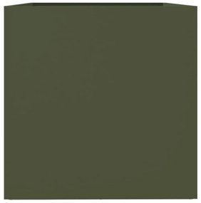 Ζαρντινιέρα Λαδί 62x40x39 εκ. από Χάλυβα Ψυχρής Έλασης - Πράσινο