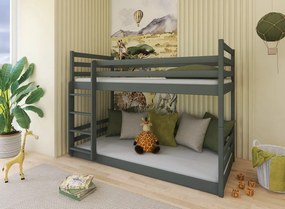 MINI 90x200 graphite bunk bed Lano Furniture
