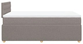 ΚΡΕΒΑΤΙ BOXSPRING ΜΕ ΣΤΡΩΜΑ TAUPE 120X200 ΕΚ. ΥΦΑΣΜΑΤΙΝΟ 3289741