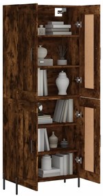 vidaXL Ντουλάπι Καπνιστή Δρυς 69,5x34x180 εκ. από Επεξεργασμένο Ξύλο