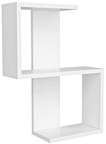 Ραφιέρα τοίχου Octa Megapap χρώμα λευκό 45x16,4x60εκ.