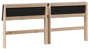vidaXL Ταπετσαρισμένο κεφαλάρι Taupe 180 cm Στερεά ξυλεία πεύκου