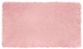 vidaXL Ψεύτικο Δέρμα Προβάτου Χαλί Tafalla Ροζ 100 x 200 cm