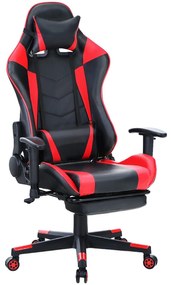 14730013 Καρέκλα Γραφείου Gaming SLIGO Κόκκινο/Μαύρο PVC 70x55x122-131cm , 1 Τεμάχιο