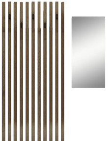 Έπιπλο εισόδου Arika pakoworld λευκό-sonoma 100x37x199.5εκ