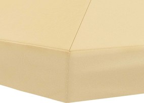 vidaXL Κάλυψη Σκηνής Γκαζebo 6 x 3 m Κρεμ Πολυεστέρας 190
